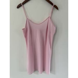 Nanette Lepore Womens Cami Slip Dress Size 8 Pink Babydoll Y2K Spaghetti Straps